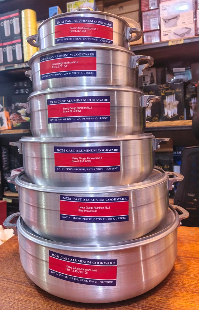 Casseroles en aluminum