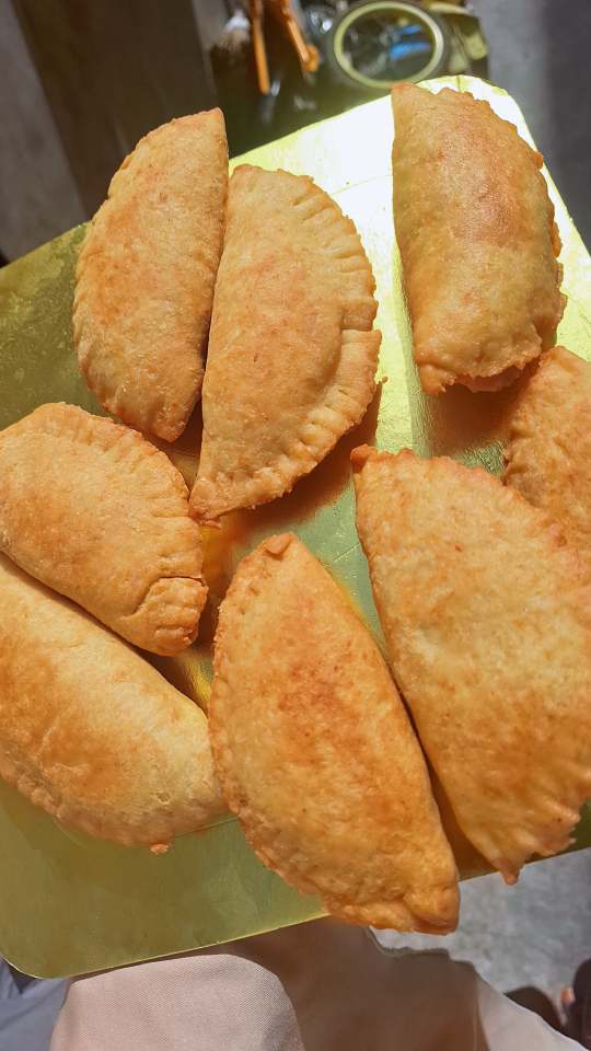 Pastels au sandwich poisson/oeuf