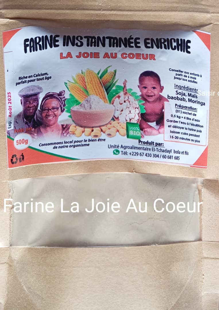 Farine la joie au cœur